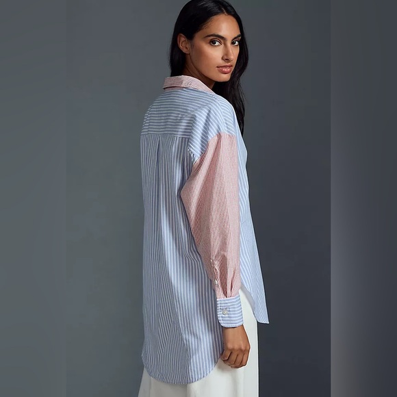 Maeve The Bennet Mixed Stripe Buttondown - Picture 4 of 5